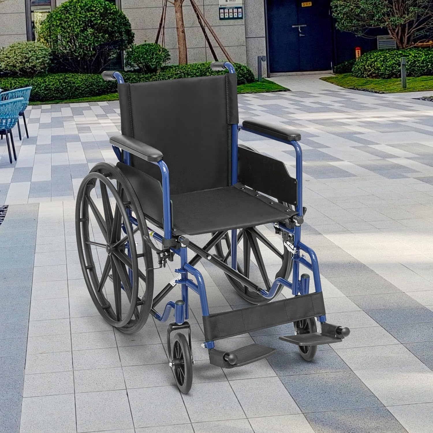 SFIHOME Transport Wheelchair Lightweight Foldable for Adult