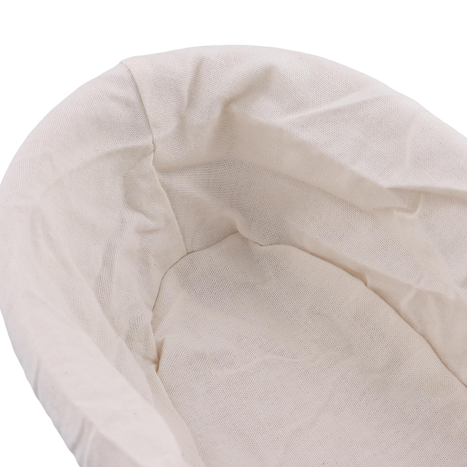 SINJEUN 4 cestini ovali per lievitazione del pane con fodera, 25 x 15 x 8 cm, cestini per lievitazione del pane in rattan, per lievitazione dell'impasto