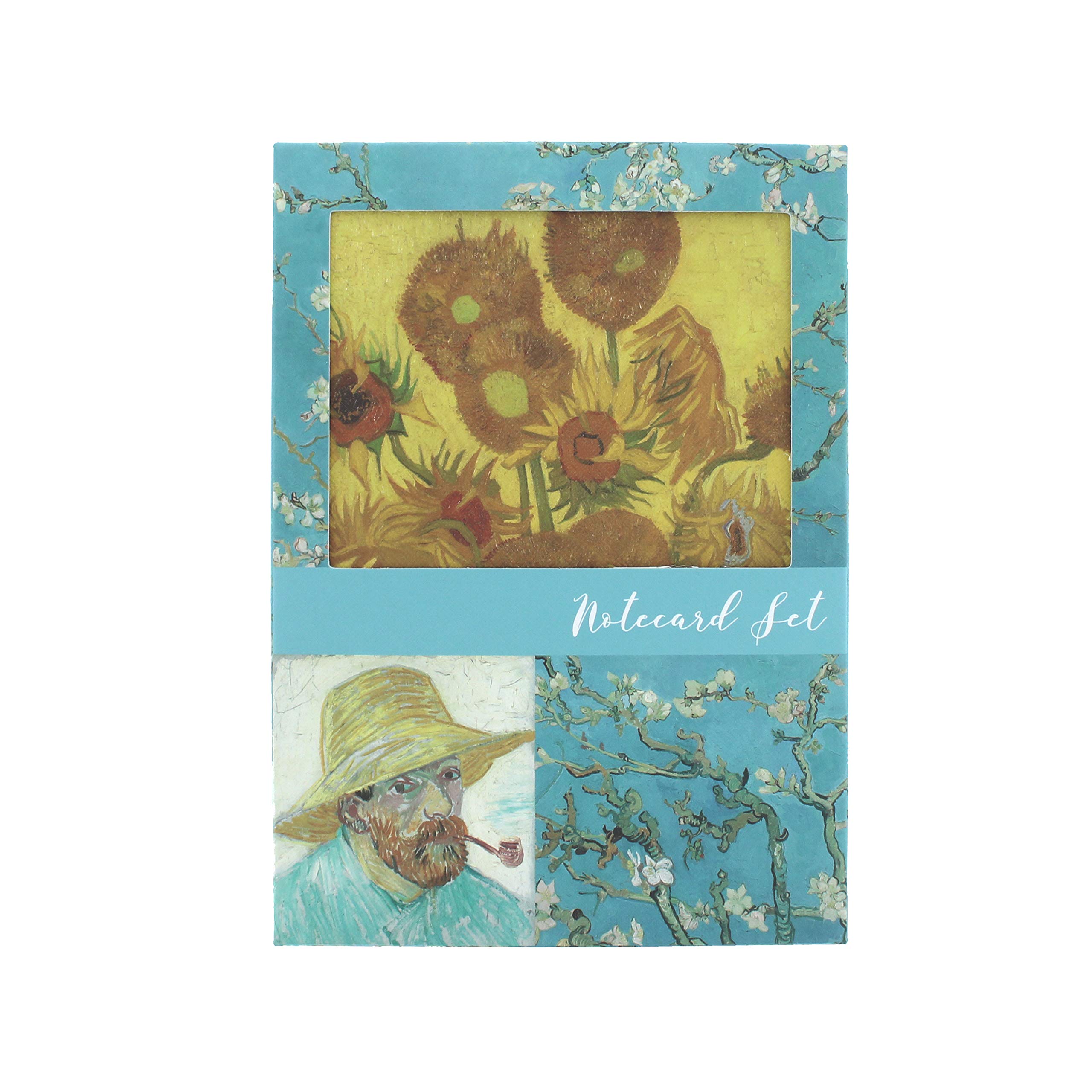 Van Gogh Museum Notecards Set – 12 Premium Art-Inspired Cards & Envelopes Featuring ‘Sunflowers’, ‘Almond Blossom’ & ‘The Pink Peach Tree’ | Official Licensed Stationery by Blueprint Collections