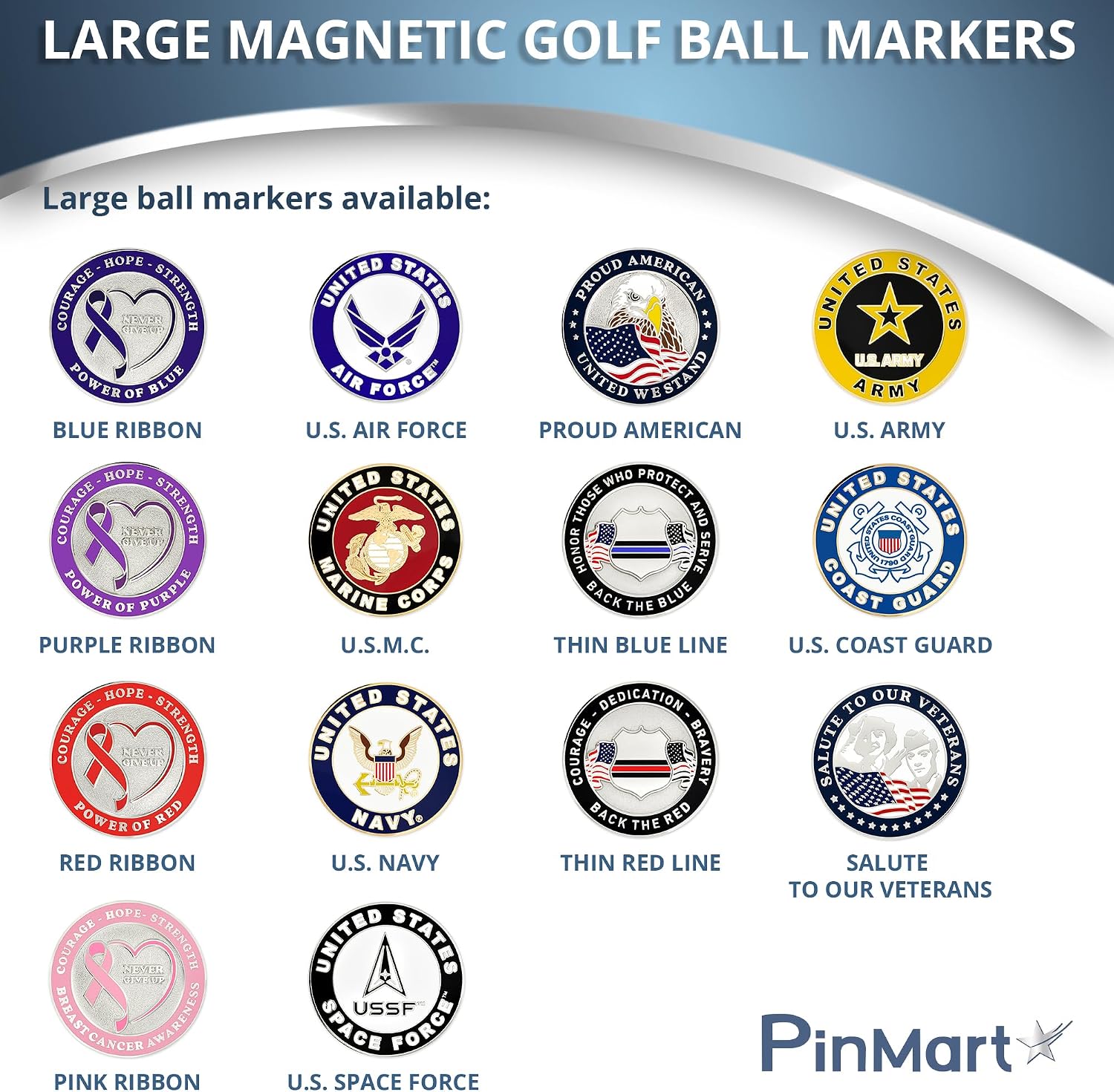 PinMart's Large Magnetic Golf Ball Marker with Emblem - Great Golf Tool - Accessories for Men and Women image 4