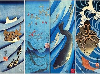 Comprar Bristlegrass Rompecabezas de Madera, Rompecabezas de 1000 Piezas para Adultos, Peces japoneses Ukiyo-e Kuniyoshi Kakegawa Carpa Pintura Colgante Bagre Rayos de Pulpo Juguetes (1000 Piezas)