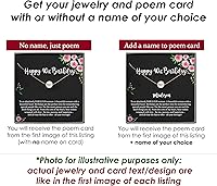 Vista 8 de Be Wished Personalized Sweet 16 Gift for Girls, Necklace with Meaningful Message