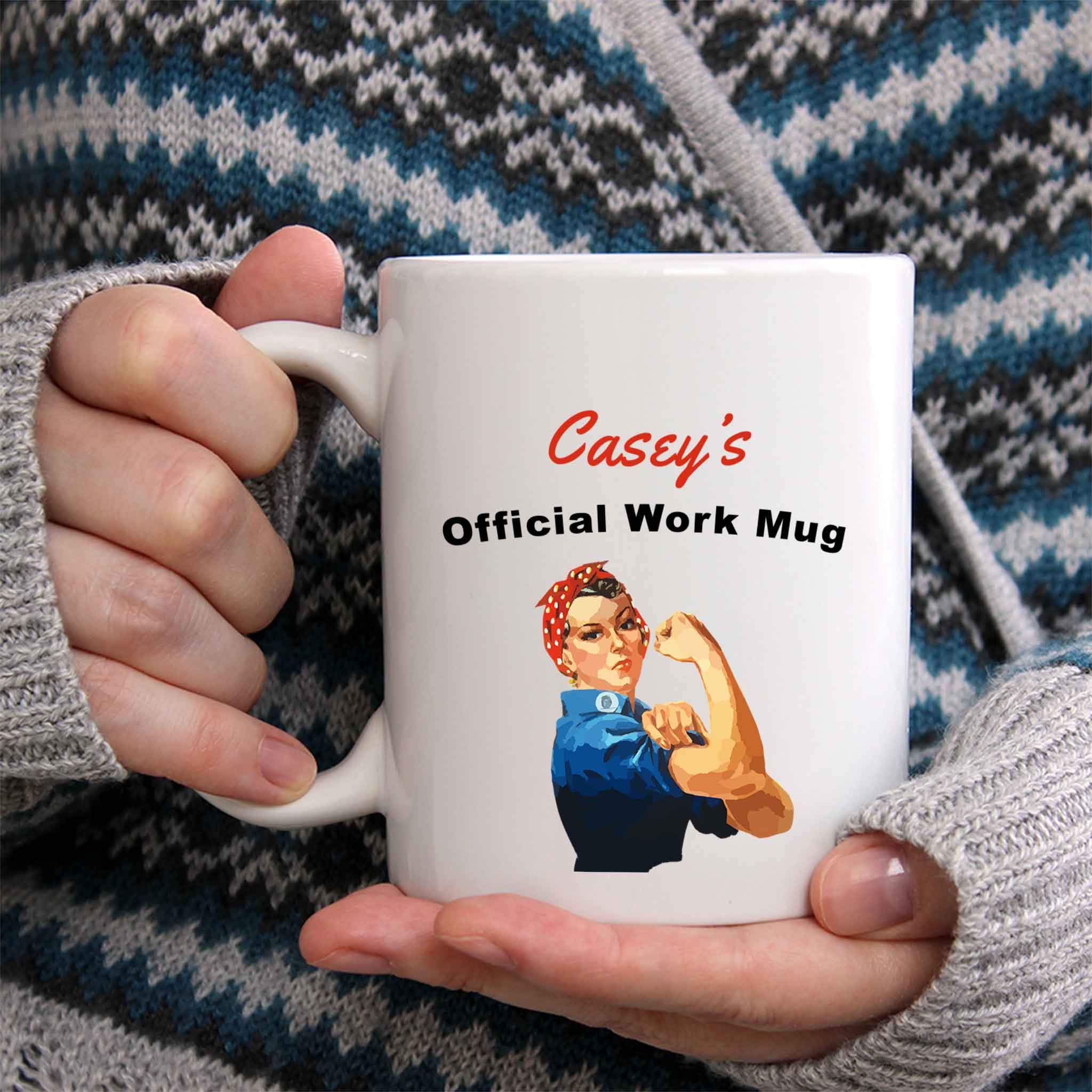 Amazon.com: Casey Coffee Mug - Personalized Ceramic Official Work Cup with  Name, Customized Gift Idea for Women/Girls, Custom  Birthday/Christmas/Holiday Present for Adults/Kids, 11 Oz : Home & Kitchen