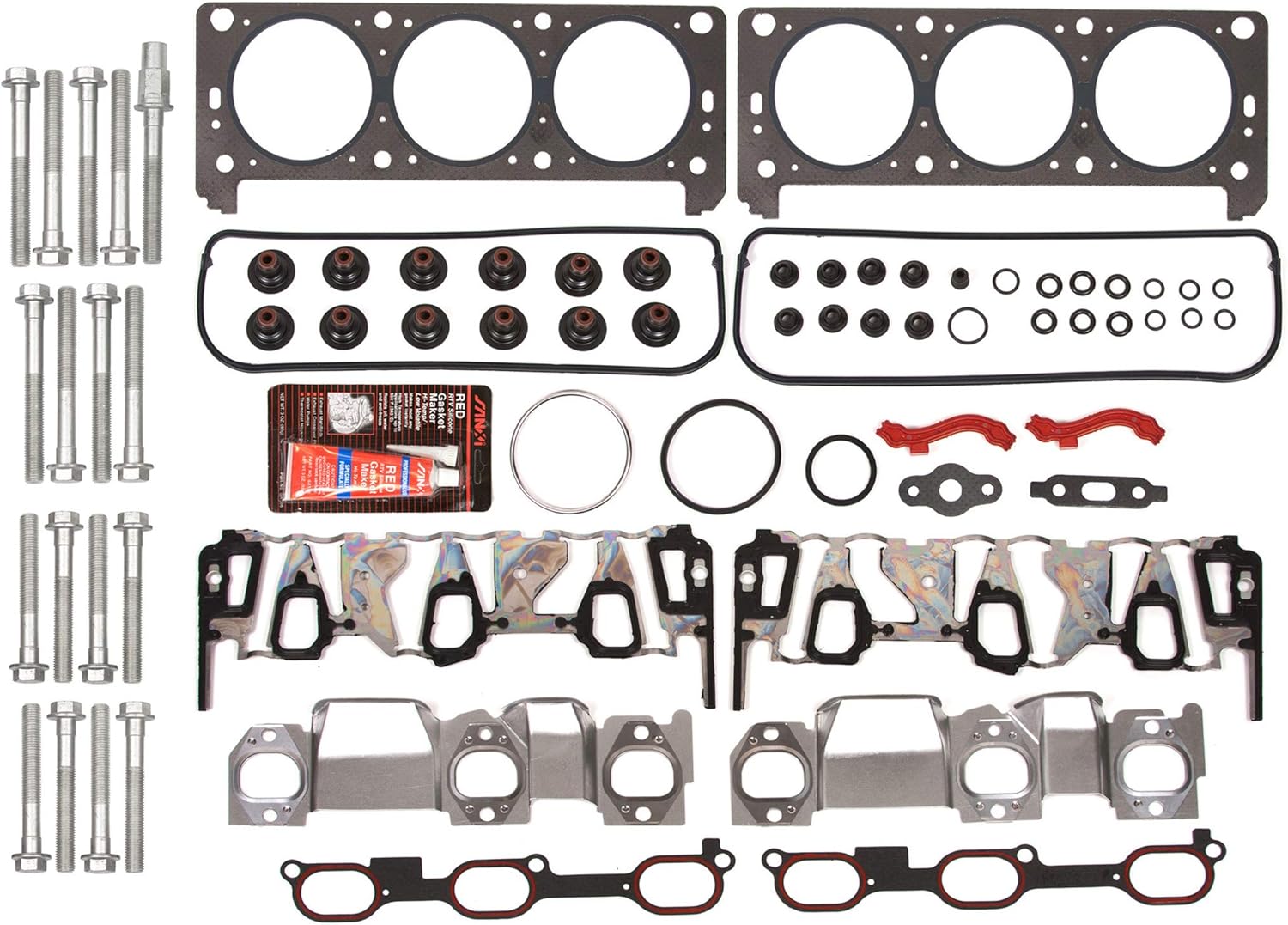 Evergreen HSHB8-10435-1 Cylinder Head Gasket Set Head Bolt