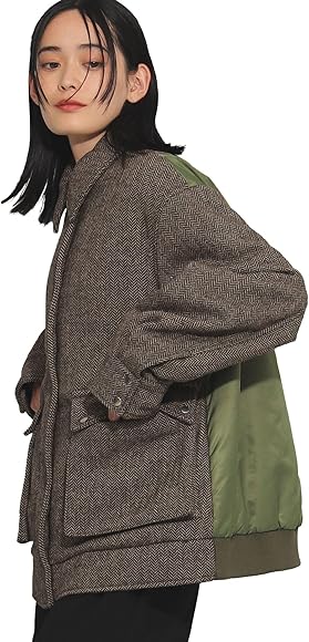 Ray BEAMS ツイードキリカエブルゾン