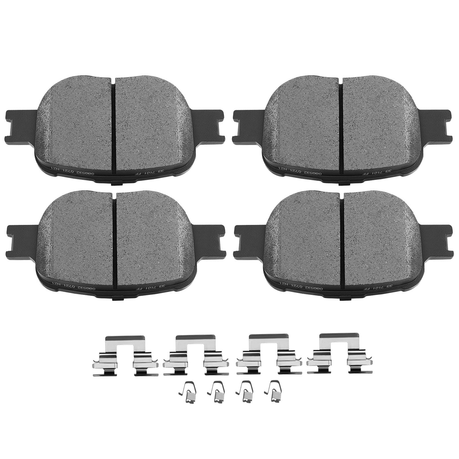 SCITOO Disc Brake Pads Kits D817-7691 Ceramic Front Brake Pads Set Fit For Scion For tC 2005-2010,For Toyota For Celica 2000-2005