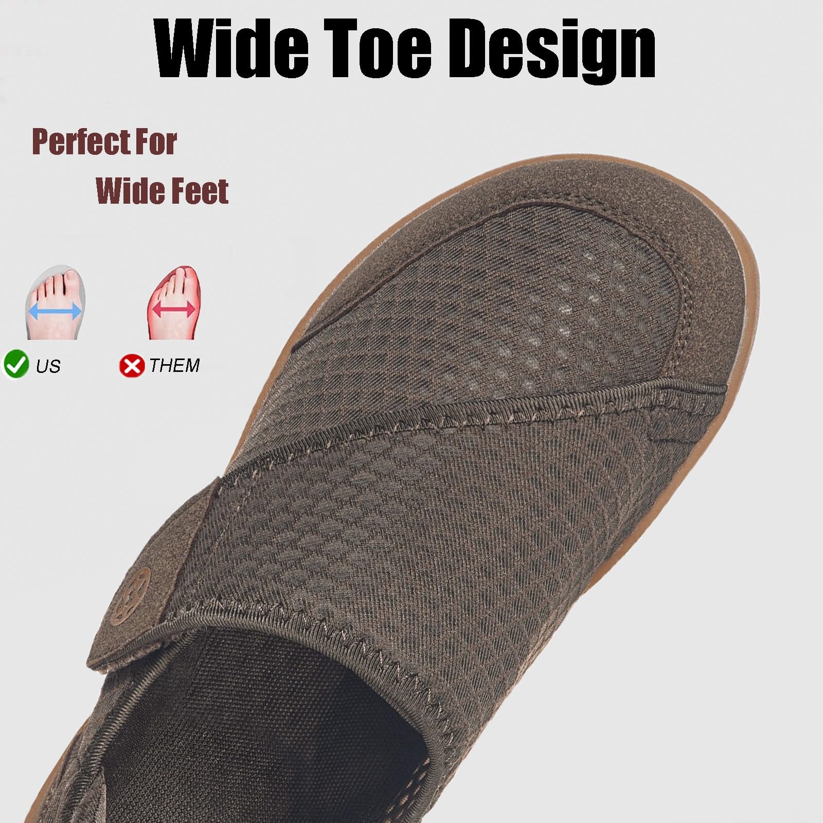 Zapatos Diabeticos para Mujer Hombre Extra Anchas Transpirables Ligero Antideslizante Ajustable Cómodo ortopédicos Zapatillas para Caminar Calzado Edema Artritis Ancianos Persona Mayor