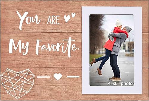 Regalo para el día de San Valentín para novio, novia, prometido, marido, esposa, pareja, con texto en inglés "You Are My Favorite-You Are My