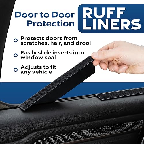 Miniatura 4 de Funda de asiento de automóvil para perro lavable a máquina y protector de puerta de automóvil, se adapta a sedanes, SUV de tamaño mediano, camiones