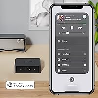 Vista 3 de WiiM Pro AirPlay 2 Receptor, Google Cast Audio, Transmisor Multisala WiFi, Compatible con Alexa, Siri y Google Assistant, Transmite Audio de Alta