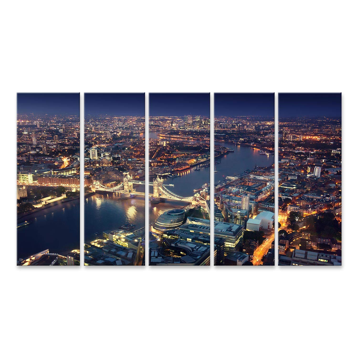 islandburner cuadro sobre lienzo Londres por la noche con arquitecturas urbanas y puentes de la torre cuadros murales carteles