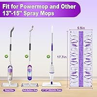Vista 2 de Almohadillas de mopa eléctricas desechables para Powermop, 12 unidades, almohadillas EXEGO para mopa húmeda y seca, recambios de madera