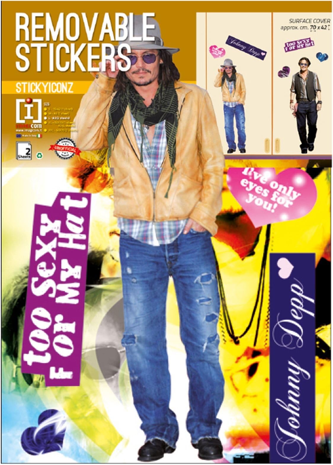 Johnny Depp Wall Stickers