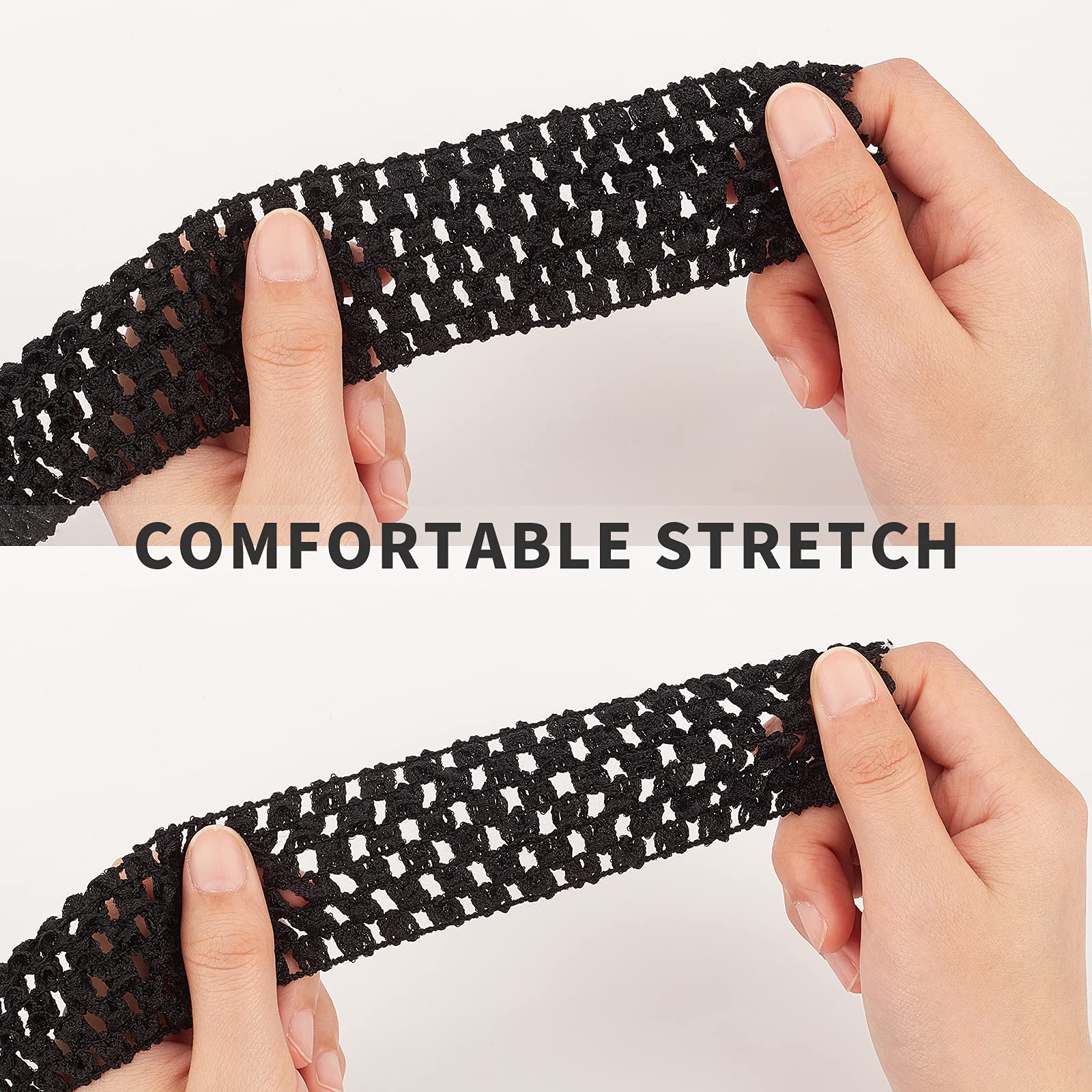 GORGECRAFT Rotolo di Nastro Elastico con Pinza in Silicone Fascia Elastica Piatta Antiscivolo da 9mX12mm con Cinghia Elastica in Gomma da 5mm Fettuccia in Fibra per Cucito Artigianato Fascia Rosso