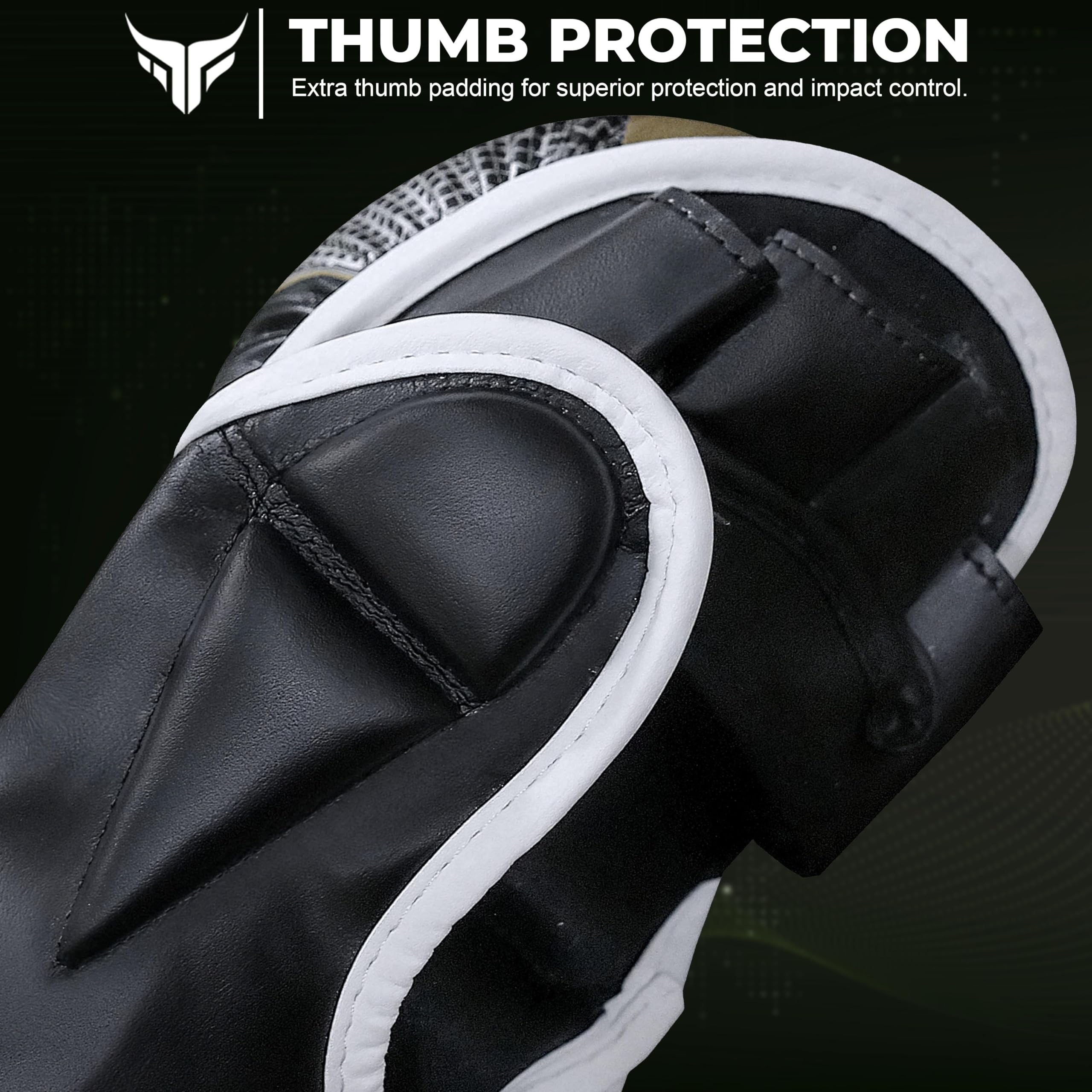 Mytra Fusion Gants MMA avec Paume Ouverte et Support de Poignet réglable, Gant MMA pour Sparring, Grappling, Cage Fighting, Combat Sports, Kickboxing, Punching Bag and Martial Arts