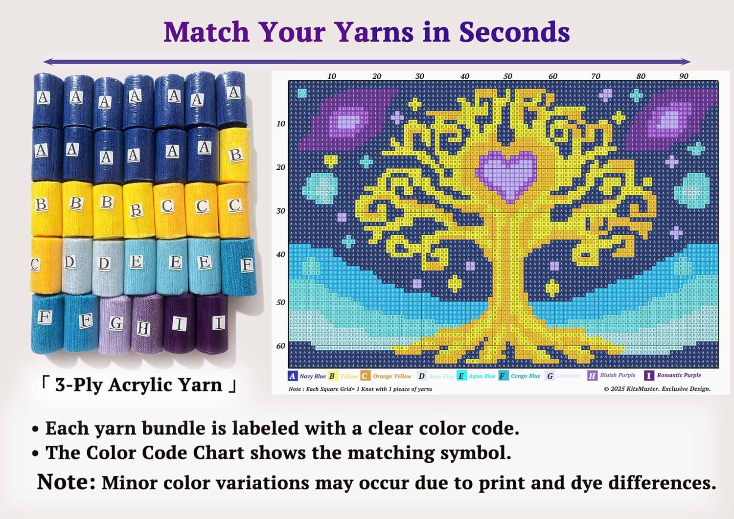KitsMaster Golden Tree Latch Hook Kit for Adults Beginner–DIY Yarn Craft Kit with Pre-Printed Canvas, Easy Craft for Moms and Craft Lovers, 23.6''x15.8'' (Tree of Love)