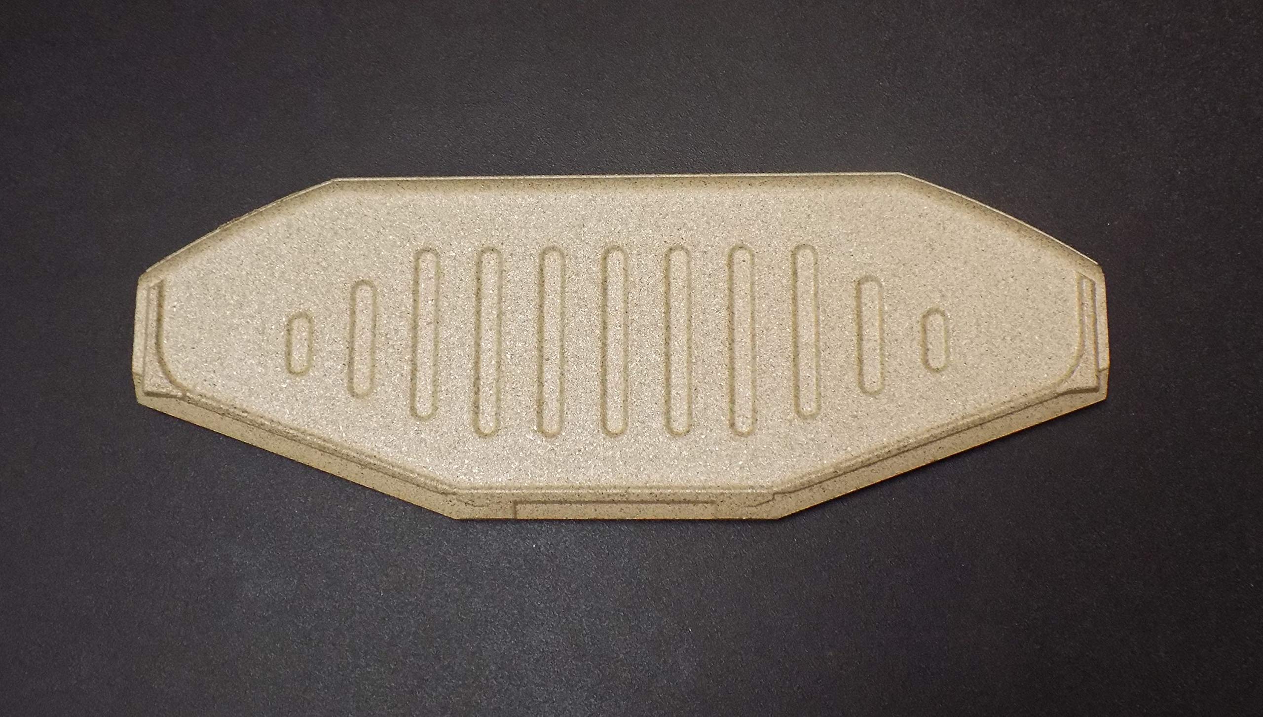 Plaque De Tirage (déflecteur) Pour Poêle Wamsler - Vermiculite Marron - 448x130x30 Mm