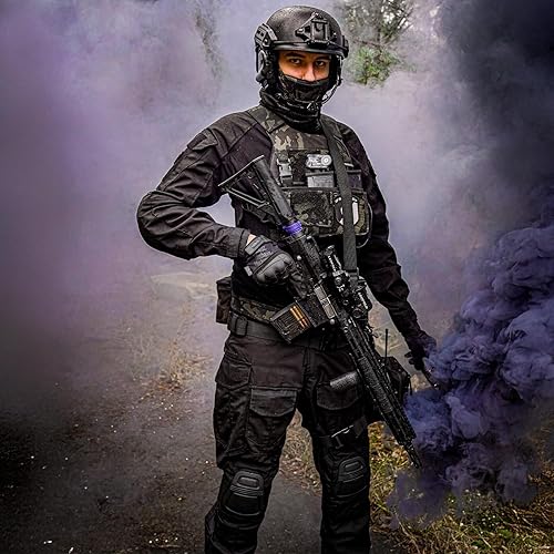 Vista 4 de Conjunto de ropa militar de combate G3, ropa táctica de camuflaje, uniforme de caza, equipo de paintball con rodilleras para hombres