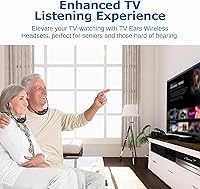 Vista 5 de TV · EARS Auriculares inalámbricos adicionales compatibles con todos los sistemas de auriculares 5.0 analógicos y digitales para TV, ideales