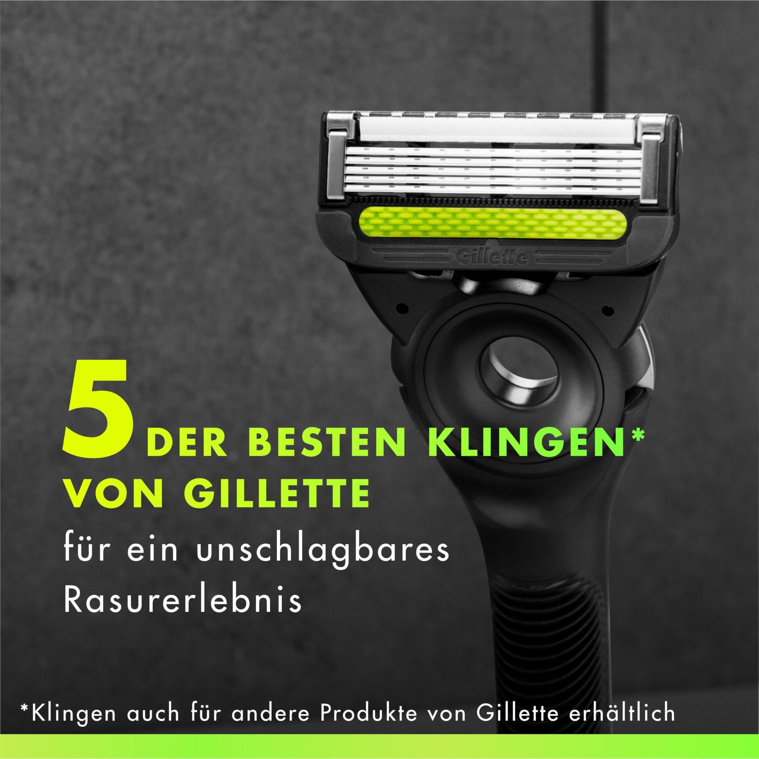 Gillette Labs Rasierklingen Herren, 16 Original Ersatzklingen, Schwarz, Kompatibel mit Allen Labs Rasierern