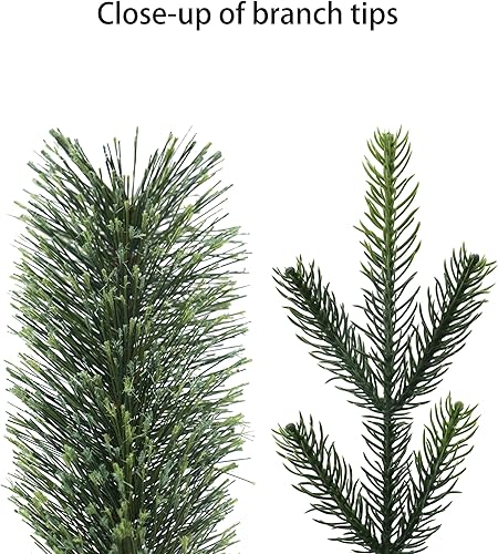 Miniatura 6 de Puleo International Árbol de Navidad artificial de pino Montana preiluminado de 7.5 pies con 700 luces, color verde