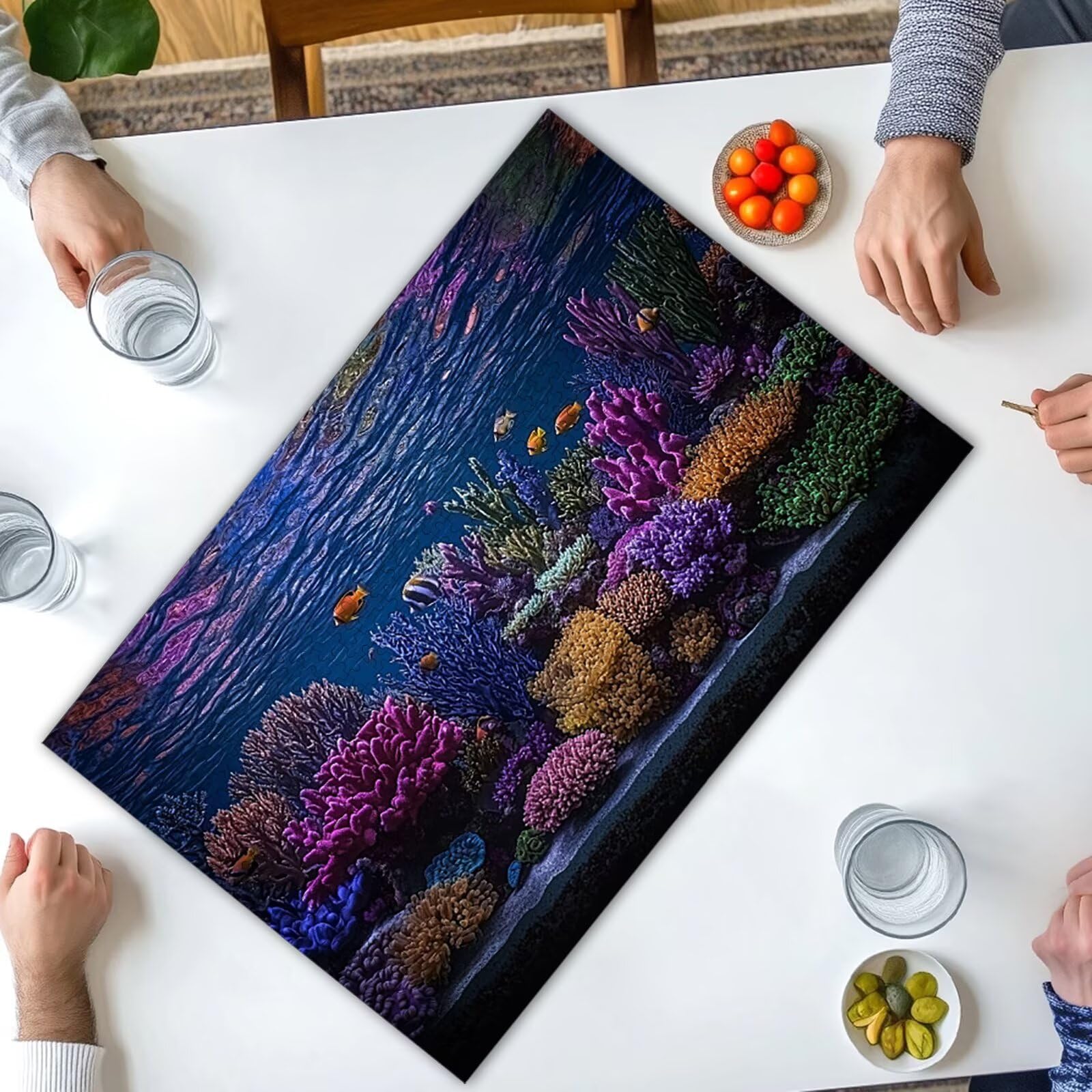 Puzzle 5000 sztuk dla dorosłych, puzzle oceanu z pudełkiem dla dorosłych, DIY drewniane puzzle, wyzwanie puzzle dla całej rodziny, oryginalne prezenty dla kobiet, prezent dla mężczyzn, temat: roślina