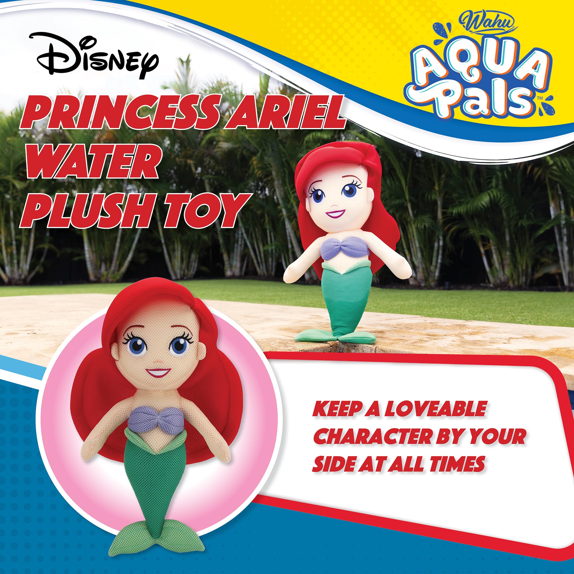 ☆doll 　AQUA DE AIR AQUA DE AIR Amazon.com: WAHU Aqua Pals Disney Classic Ariel Plush Water Toy