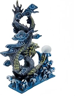 Large Dragon Aquarium Decor Blue Dragon