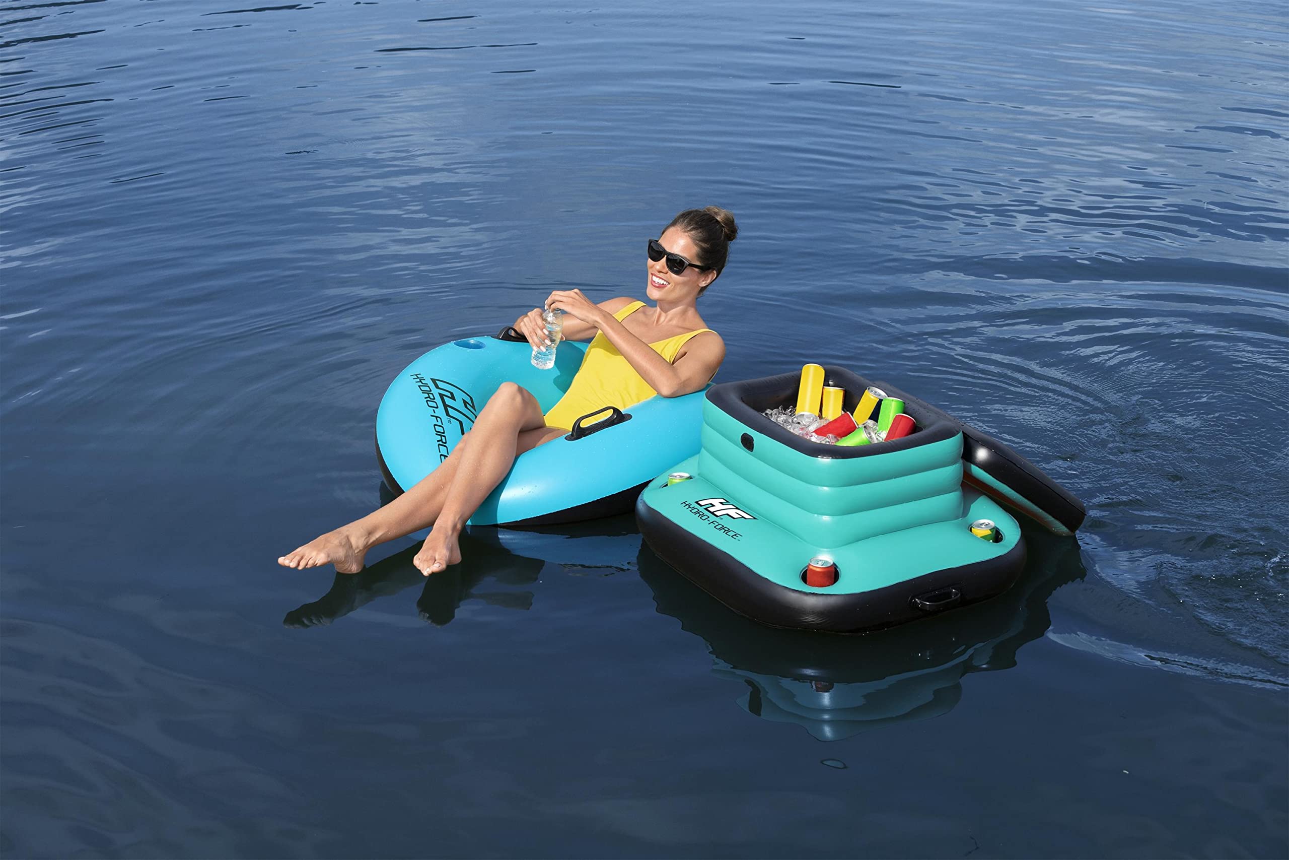 Bestway 43191-4 Borsa frigo Galleggiante Gonfiabile Hydro-Force™ Glacial Sport Cooler da 35.7 L