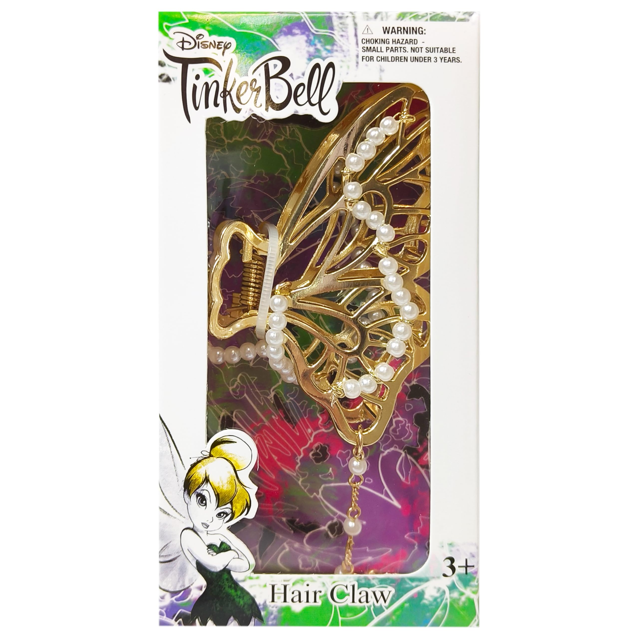 Disney Peter Pan Tinker Bell Golden Butterfly Claw Hair Clip with Charm Beauty and the Beast Disney Beauty and the Beast Belle  main image 3