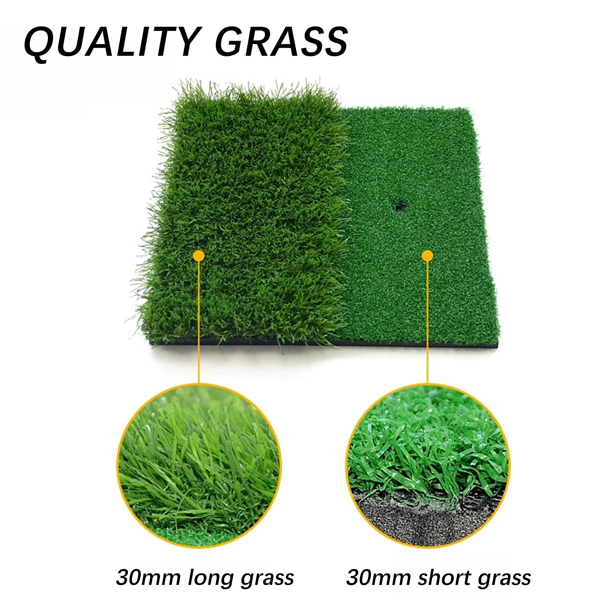 Golf Practice Mat, 11.8 * 11.8Inch, Chroń Swoje Pole, Symulator Golfowy do Domu, Sieci Golfowe do Ogrodu, Mat Fairway Mat, dla Początkujących Cwiczeń, dla Garaży, Ogrody z Tyłu, Place Zabaw