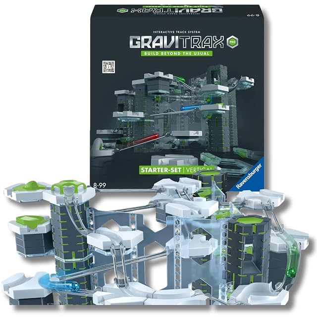 Ravensburger - GraviTrax Pro Starter Set Vertical, Pista canicas 145 pz, 8+ años