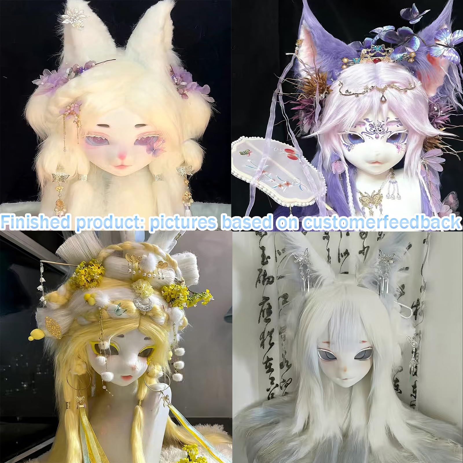 Zestaw Materiałów Na Głowę Fursuit, Futrzana Maska ​​DIY Przebranie Na Karnawał Zestaw Materiałów Nakryć Głowy Dla Początkujących I Entuzjastów