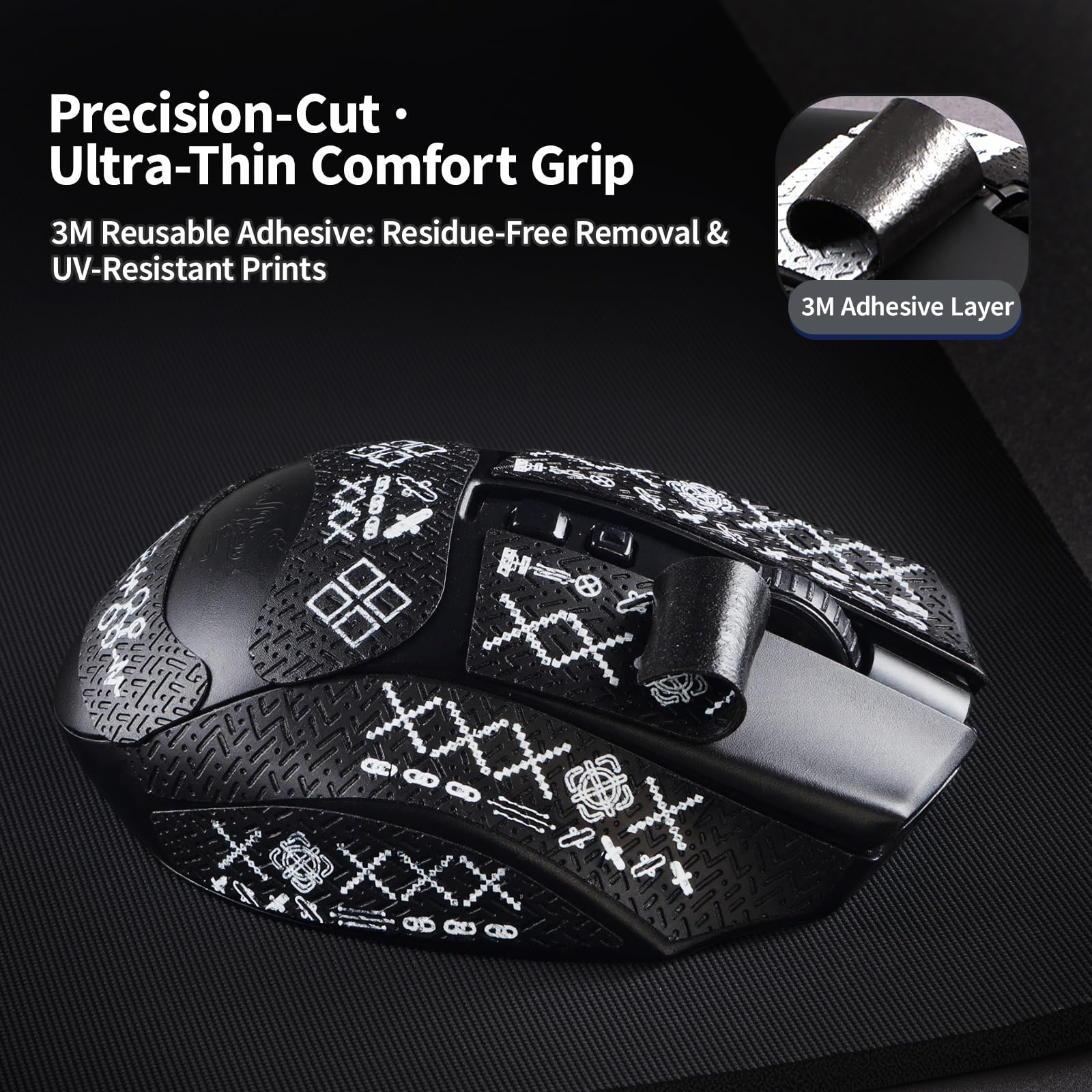 Amazon.com: immoenuc Mouse Grip Tape Sticker for Razer Naga V2 Pro