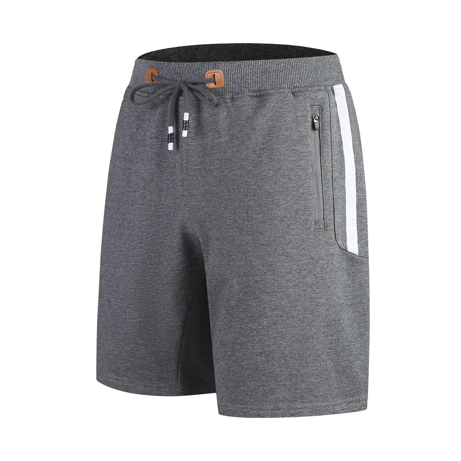 ZOXOZ Kurze Hosen Herren Shorts Sports Baumwolle Mit Reißverschluss Elastische Taille