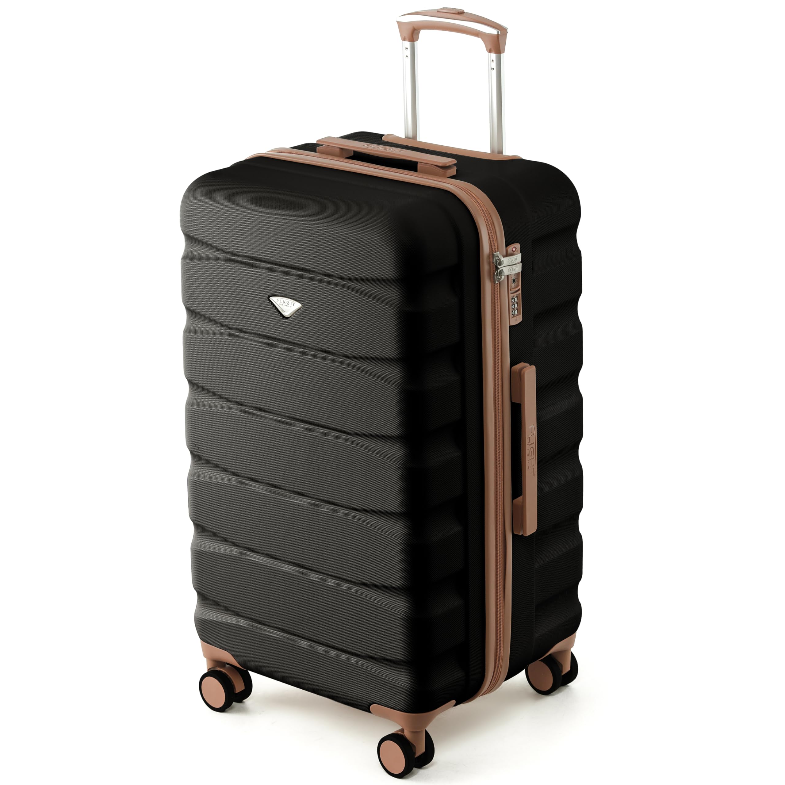 Flight Knight Underseat Cabin Suitcase 45x36x20cm | Free Hand Luggage for EasyJet & Wizz Air | Lightweight ABS Hard Shell with 8 Silent-Glide Spinner Wheels | Max Space Travel Bag — view 216