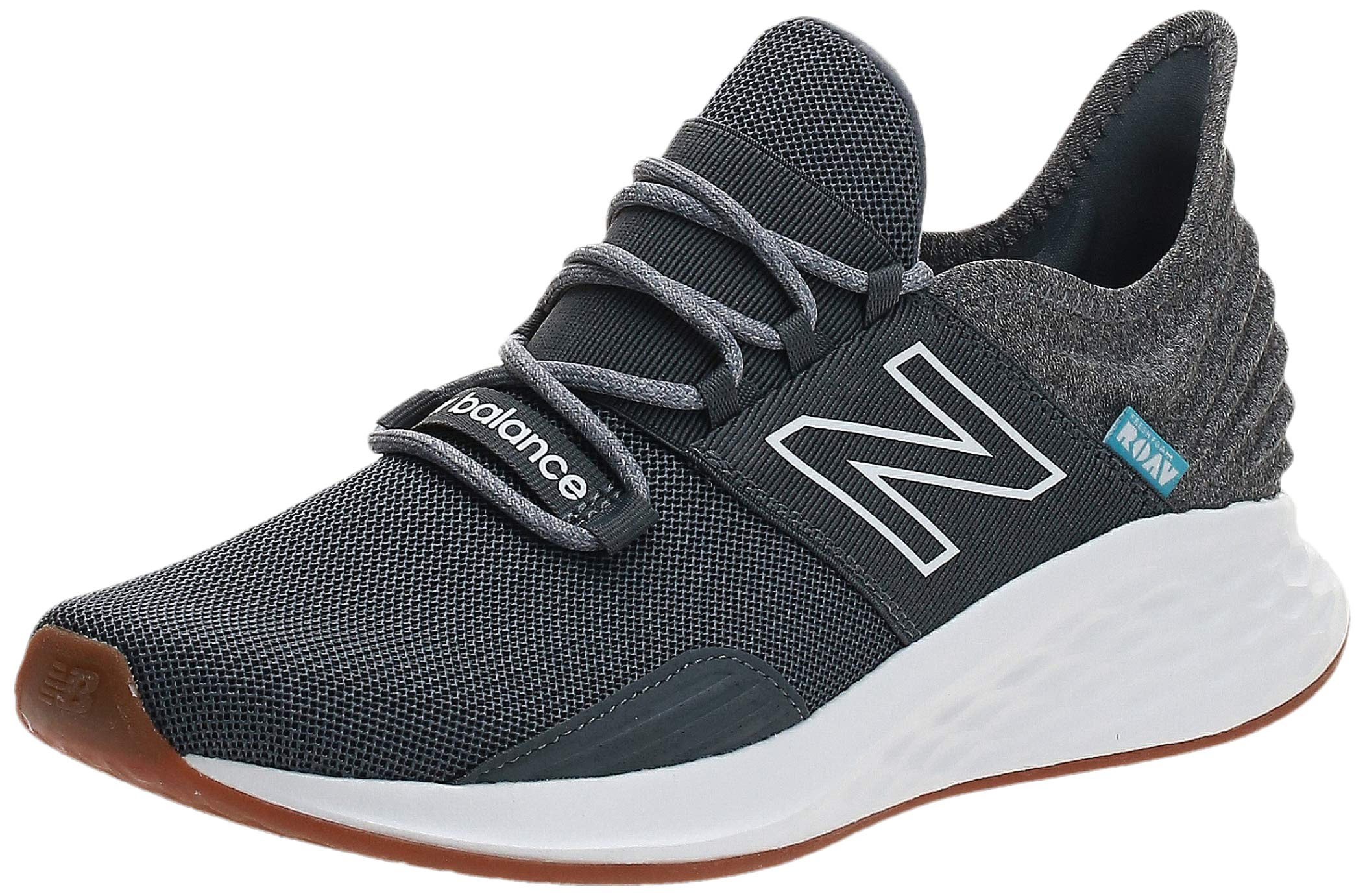 New Balance Men's Fresh Foam Roav V1 Sneaker, Lead/Light Aluminum, 10
