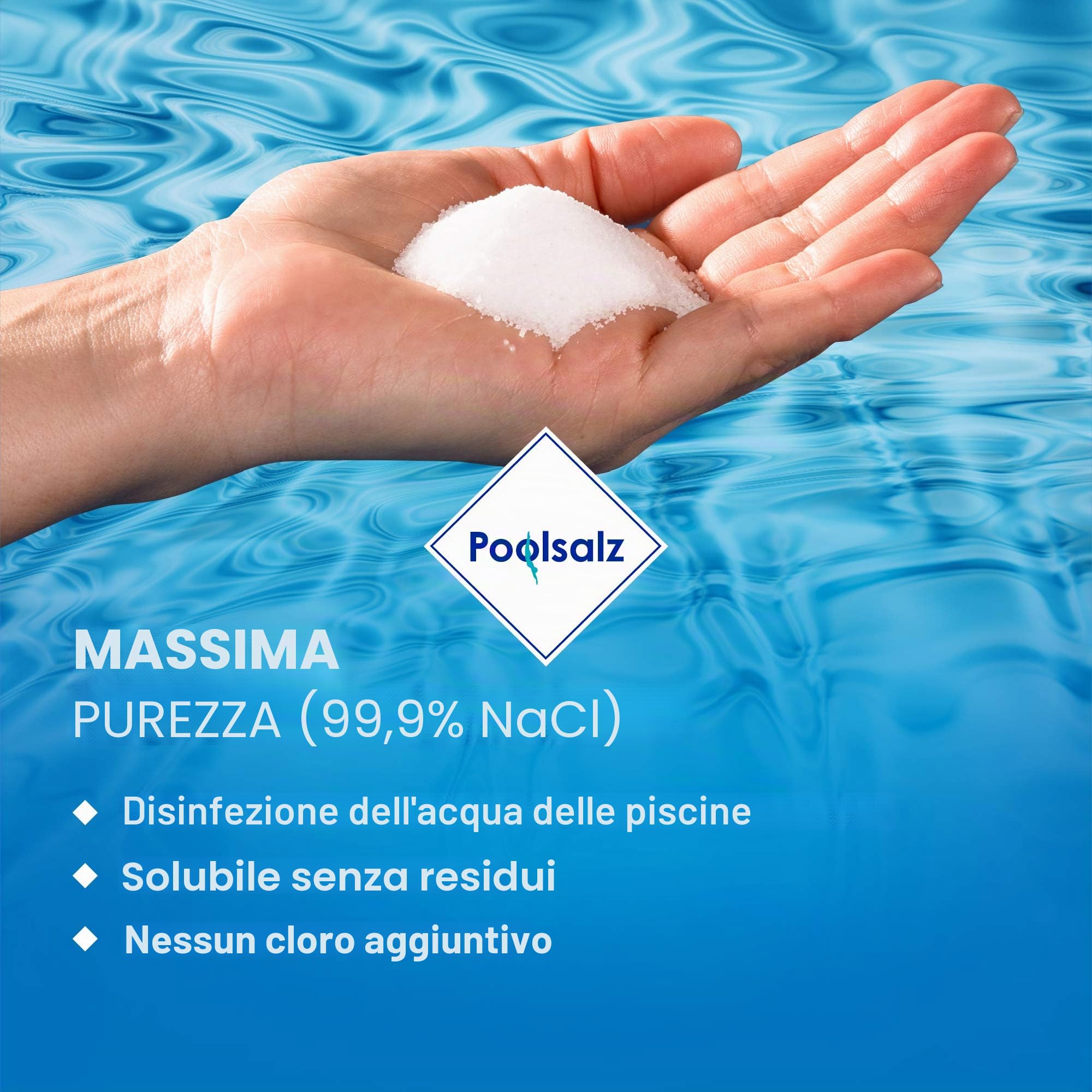 Salinen Austria 5 x Sale per Piscina 25 kg per Piscina ad Acqua Salata e Piscina per Nuoto | Sale Bollente ad Alta Purezza 99,9% NaCI | Si Dissolve Rapidamente, Adatto a Tutti i Sistemi di Elettrolisi