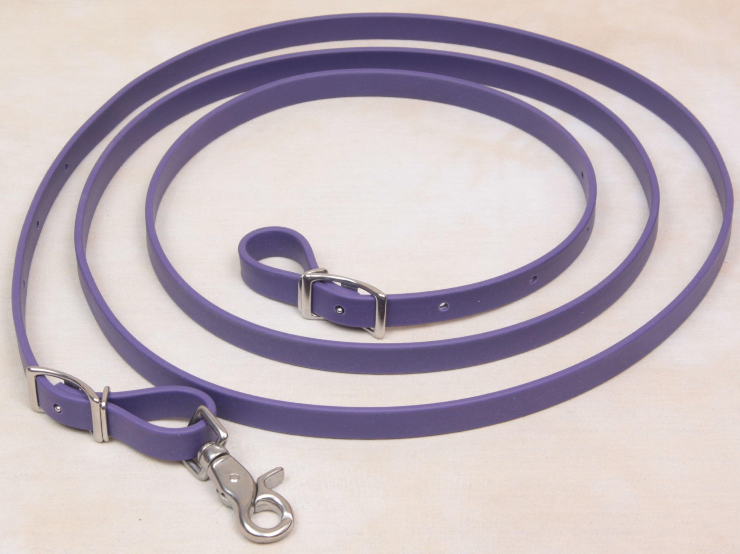 Roping Style Beta 5/8" Reins - Purple