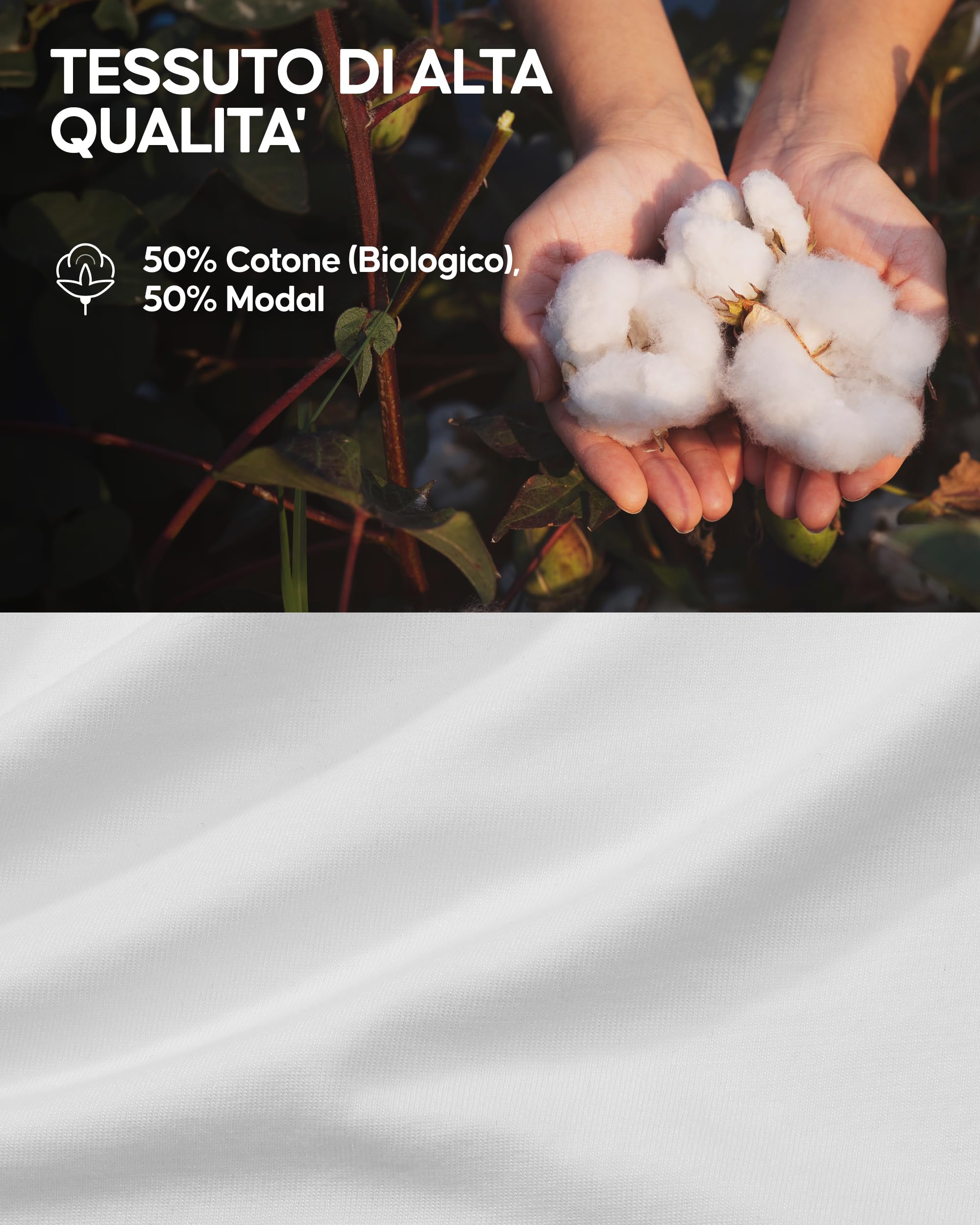 DANISH ENDURANCE Maglietta in Cotone Biologico, T-Shirt a Mezze Maniche, Morbida, Premium, da Donna, 2 Paia