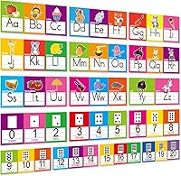 Vista 8 de Juego de línea de números del alfabeto ASL ABC 0-20, tarjetas de números del alfabeto en lenguaje de señas americano, pósteres, tableros