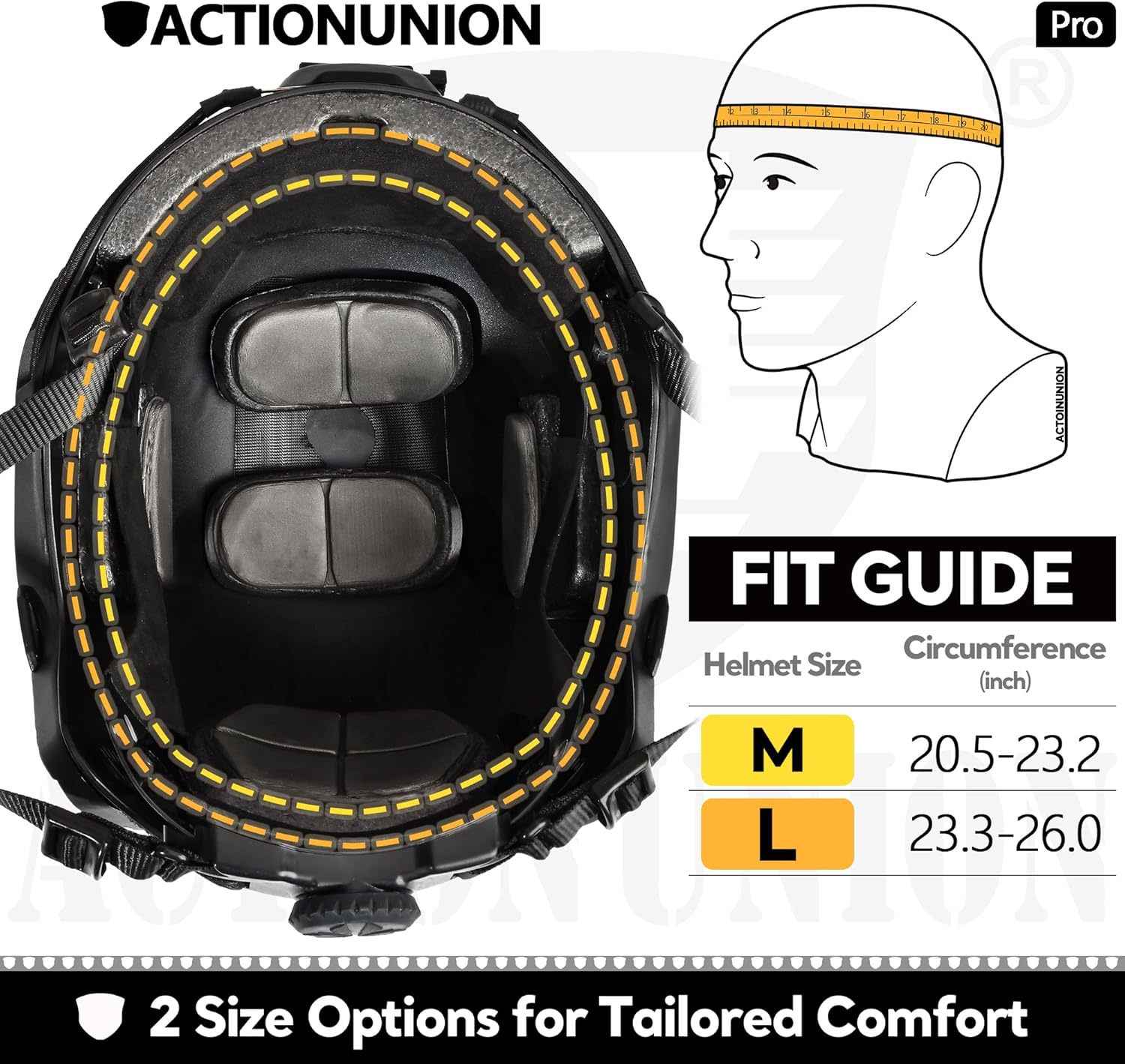 ACTIONUNION Airsoft Helmet and Mask Pro Set Tactical Paintball Helmet and Balaclava Mesh Mask MH Type with Counterweight