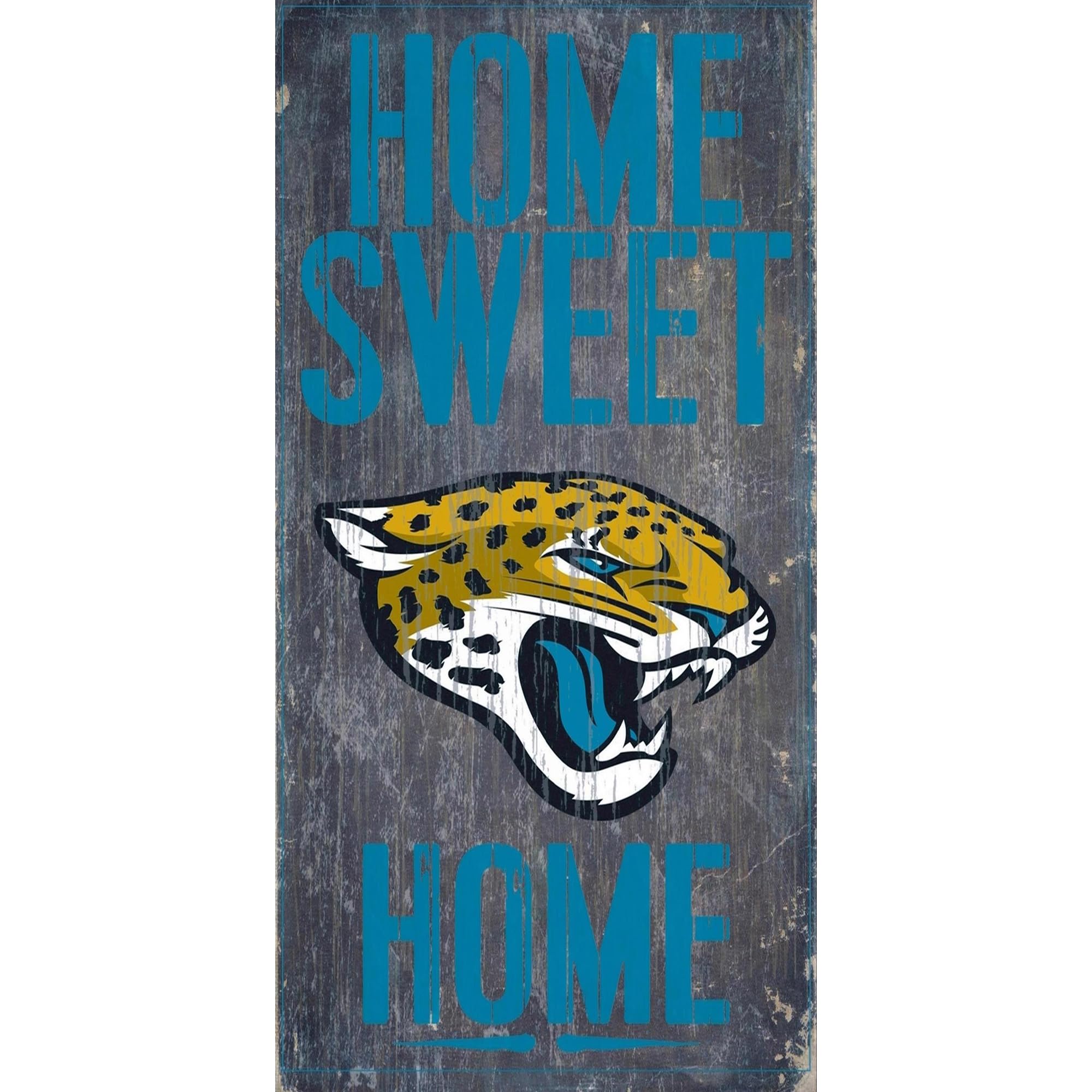 Jacksonville Jaguars Official NFL 14.5 inch x 9.5 inch Wood Sign Home Sweet Home by Fan Creations 048432-image-28