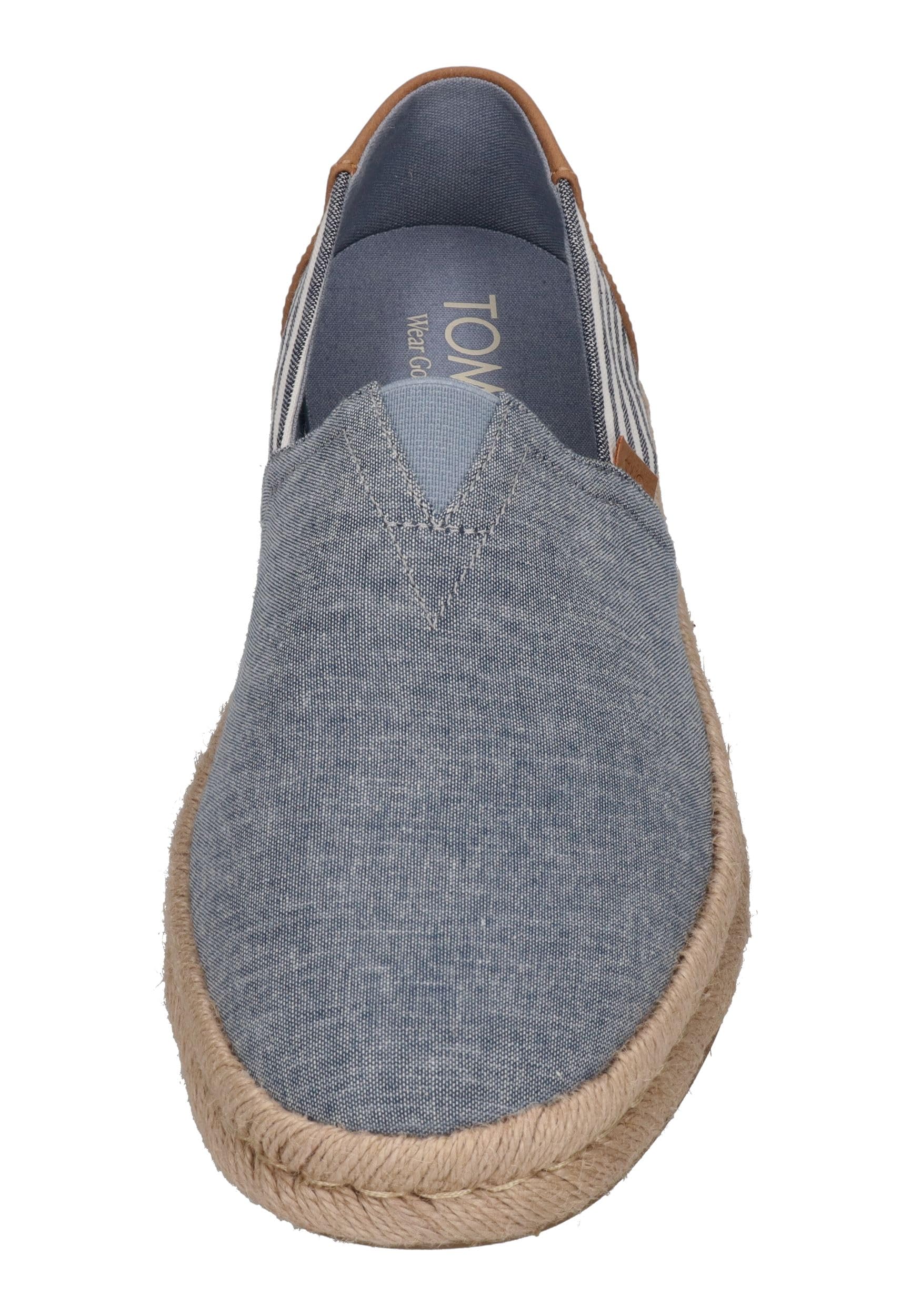 TOMS Espadrilles Alpargata Rope 2.0 10023240 Navy Chamb Naut Stripe