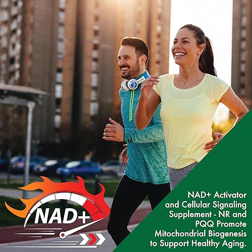 Miniatura 5 de Health Thru Nutrition Activador NAD+ NR con PQQ 300 mg de ribósido de nicotinamida + 20 mg PQQ Maximizador de mitocondrias Sin OMG Paquete de 60