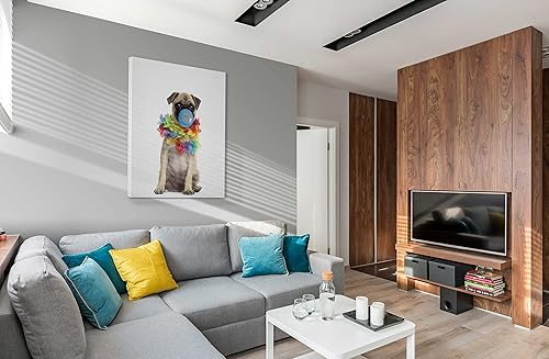 Miniatura 9 de SpiritualHands Animals Blowing Bubble Gum Wandkunst für Bauernhaus Badezimmer Dekor, Bubble Gum Tier Wandkunst (Bubble Gum Tiere Tier 25, 20.3x30.5