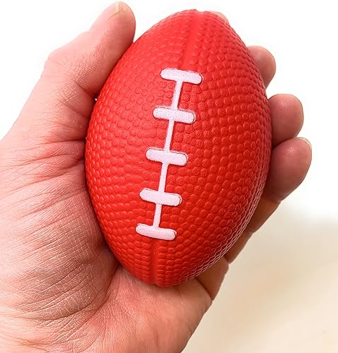 Miniatura 2 de Paquete de 24 bolas de fútbol patriótico de espuma de 4 pulgadas a granel, decoración perfecta de temporada de fútbol profesional o universitario,