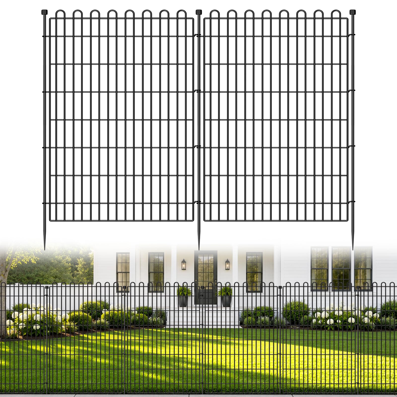 CLEASO 5-Panel Garden Fence