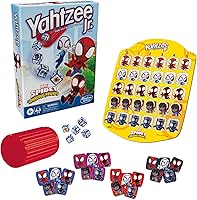 Vista 3 de Hasbro Gaming Spidey and His Amazing Friends Yahtzee Jr.Marvel Edition Board Game for Kids, Ages 4 and Up (Yaxa Exclusive)