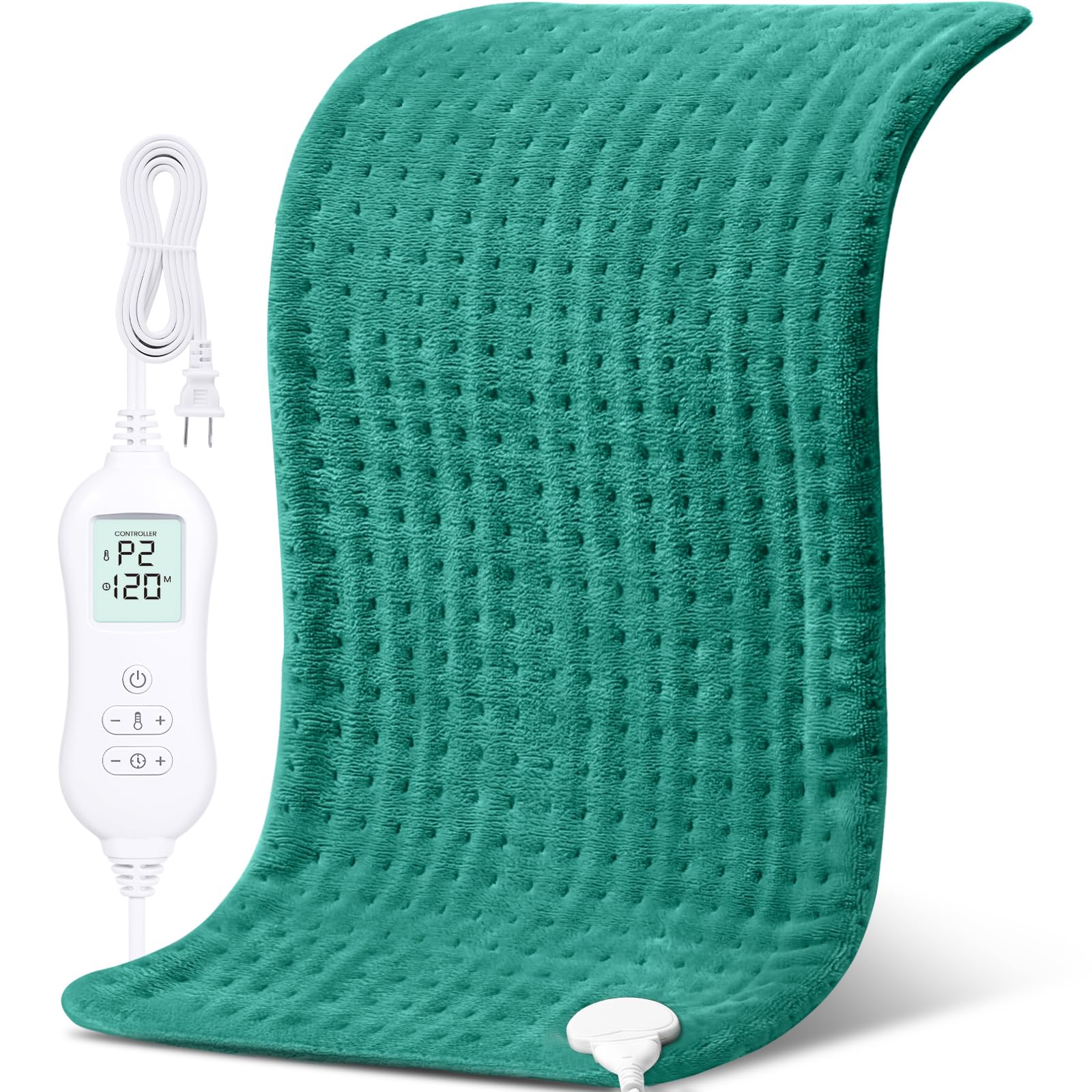 NOWWISH 33x17 Extra Large Heating Pad in Green